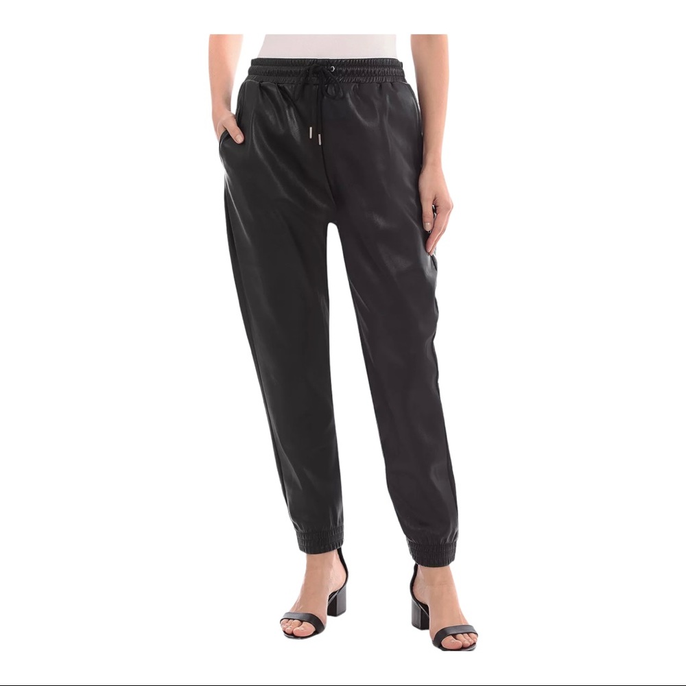 NWOT Bagatelle Faux Leather Jogger Pants - Black
